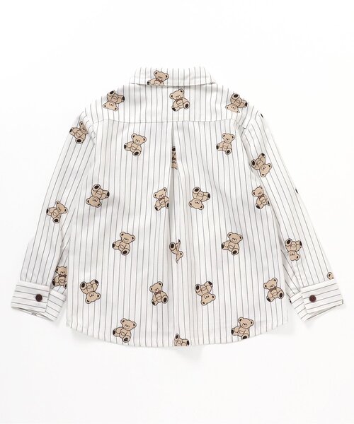 apres les cours（アプレレクール）の「tiny bear フォーマルシャツ（シャツ/ブラウス・キッズ・ストライプ/オフホワイト・90/100/110/120）」の16枚目の写真
