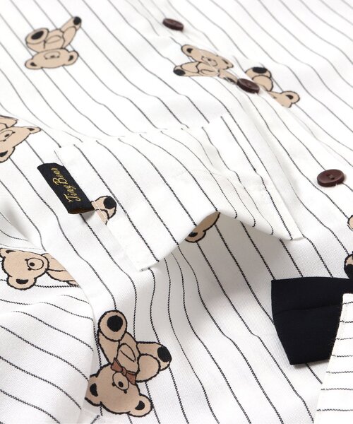 apres les cours（アプレレクール）の「tiny bear フォーマルシャツ（シャツ/ブラウス・キッズ・ストライプ/オフホワイト・90/100/110/120）」の22枚目の写真