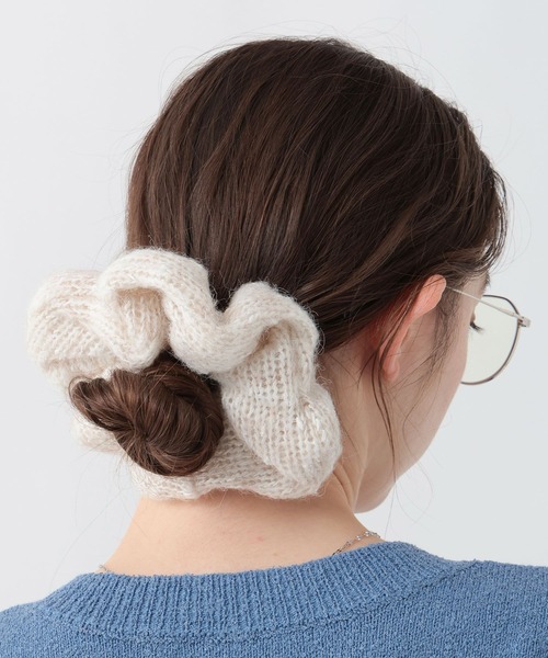 GEORGE'S（ジョージズ）の「MIXニットシュシュ（シュシュ・レディース・グレー/ブルー/アイボリー・FREE）」の13枚目の写真