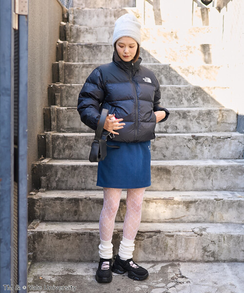 FREAK'S STORE(フリークスストア)の「カレッジロゴ フリース ミニスカート<セットアップ対応>(スカート・レディース・ネイビー/チャコール/レッド・フリ-)」の12枚目の写真