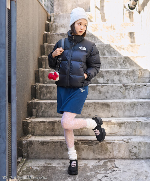 FREAK'S STORE(フリークスストア)の「カレッジロゴ フリース ミニスカート<セットアップ対応>(スカート・レディース・ネイビー/チャコール/レッド・フリ-)」の13枚目の写真
