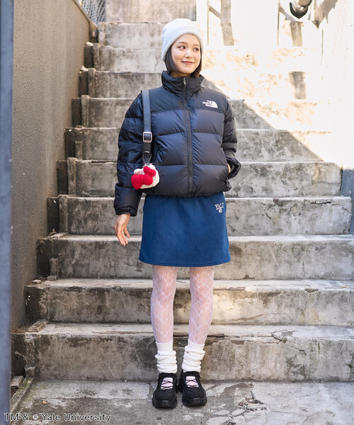 FREAK'S STORE(フリークスストア)の「カレッジロゴ フリース ミニスカート<セットアップ対応>(スカート・レディース・ネイビー/チャコール/レッド・フリ-)」の15枚目の写真