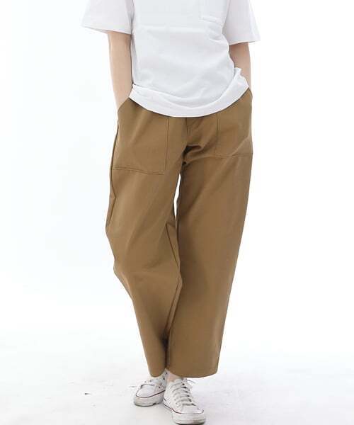 SAINTCREW(セントクルー)の「ワイドアンクルドロップパーティグパンツ WAF-319 キャメル(その他パンツ・レディース・その他・MEDIUM/LARGE/X-LARGE)」の1枚目の写真