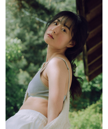 SOOPUI（スープイ）の「Triangle ribbed modal bra in blue（ブラジャー）」