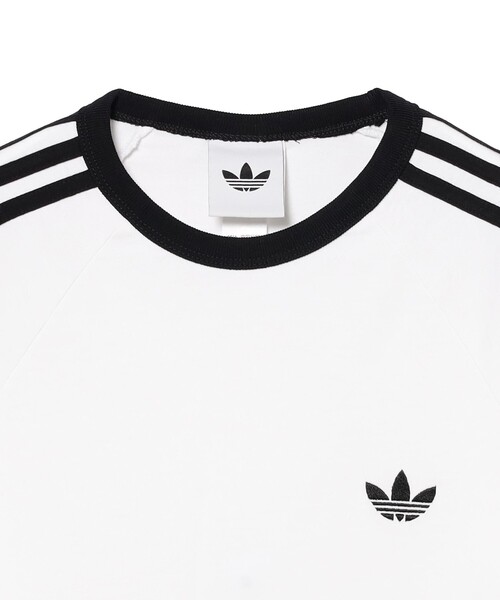 BEAMS(ビームス)の「adidas / スリーストライプス ロングスリーブ Tシャツ(Tシャツ/カットソー・メンズ・ブラック/ホワイト・MEDIUM/LARGE/X-LARGE/SMALL)」の4枚目の写真