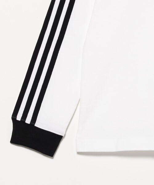 BEAMS(ビームス)の「adidas / スリーストライプス ロングスリーブ Tシャツ(Tシャツ/カットソー・メンズ・ブラック/ホワイト・MEDIUM/LARGE/X-LARGE/SMALL)」の11枚目の写真