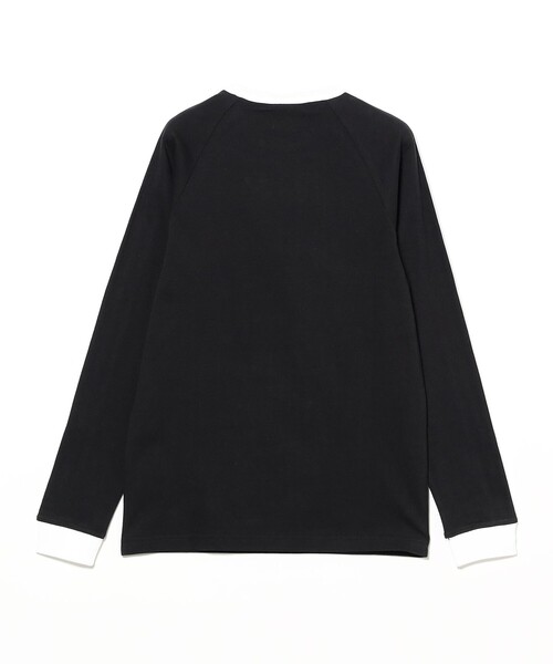 BEAMS(ビームス)の「adidas / スリーストライプス ロングスリーブ Tシャツ(Tシャツ/カットソー・メンズ・ブラック/ホワイト・MEDIUM/LARGE/X-LARGE/SMALL)」の8枚目の写真