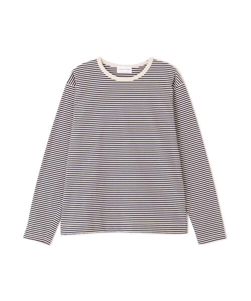 human woman(ヒューマンウーマン)の「◆マルチボーダーロンT(Tシャツ/カットソー・レディース・ダークインディゴブルー/ホワイト系その他3・MEDIUM)」の11枚目の写真