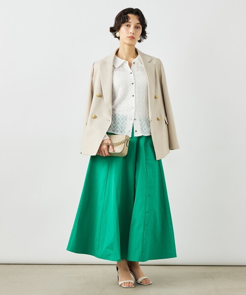 NOLLEY’S（ノーリーズ）の「《セットアップ対応》ウォッシャブルハイスペック麻調ダブルジャケット（テーラードジャケット・レディース・キャメル/ベージュ/ネイビー・40/38/36）」の13枚目の写真