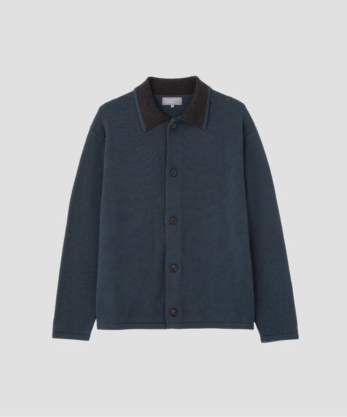 MARGARET HOWELL（マーガレットハウエル）の「EXTRAFINE MERINO KNITWEAR（カーディガン/ボレロ・メンズ・ブルー系その他5・MEDIUM/LARGE）」の5枚目の写真