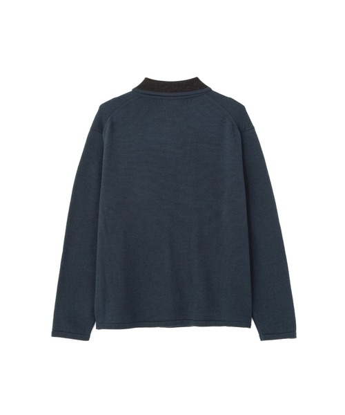 MARGARET HOWELL（マーガレットハウエル）の「EXTRAFINE MERINO KNITWEAR（カーディガン/ボレロ・メンズ・ブルー系その他5・MEDIUM/LARGE）」の6枚目の写真