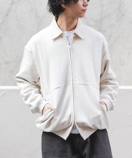 FORK&SPOON（フォークアンドスプーン）の「FORK&SPOON　ジップスウェットカーディガン（カーディガン/ボレロ・メンズ・オートミール/ネイビー・4/5）」の22枚目の写真