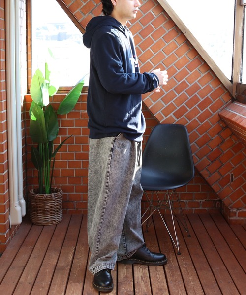 TOMMY HILFIGER(トミーヒルフィガー)の「TOMMY HILFIGER ロゴプルオーバーパーカー裏起毛(パーカー・メンズ・グレー/ネイビー・X-LARGE/MEDIUM/LARGE/SMALL)」の9枚目の写真