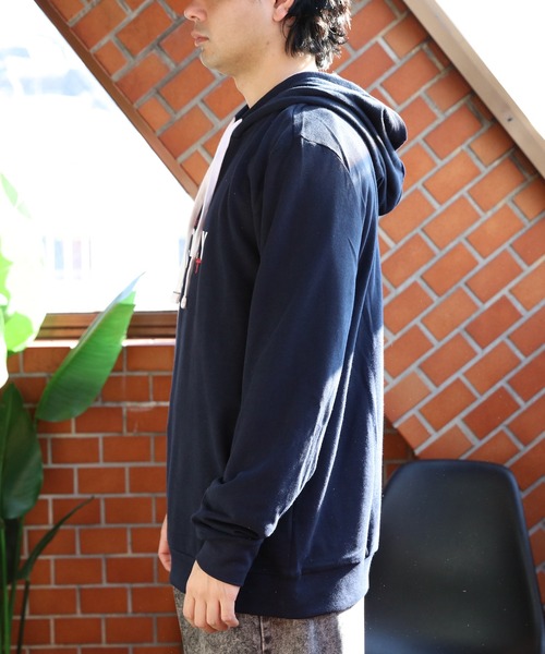 TOMMY HILFIGER(トミーヒルフィガー)の「TOMMY HILFIGER ロゴプルオーバーパーカー裏起毛(パーカー・メンズ・グレー/ネイビー・X-LARGE/MEDIUM/LARGE/SMALL)」の11枚目の写真