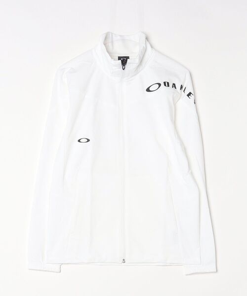 OAKLEY（オークリー）の「オークリーENHANCE TECH JERSEY JACKET 15.0/ジャージ/ジャケット/スポーツ・トレーニング/メンズ/UPF50+/吸汗速乾/4WAYストレッチ/高通気/リフレクター/OAKLEY（ジャージ・メンズ・ブラック/ホワイト・S/M/L）」の8枚目の写真