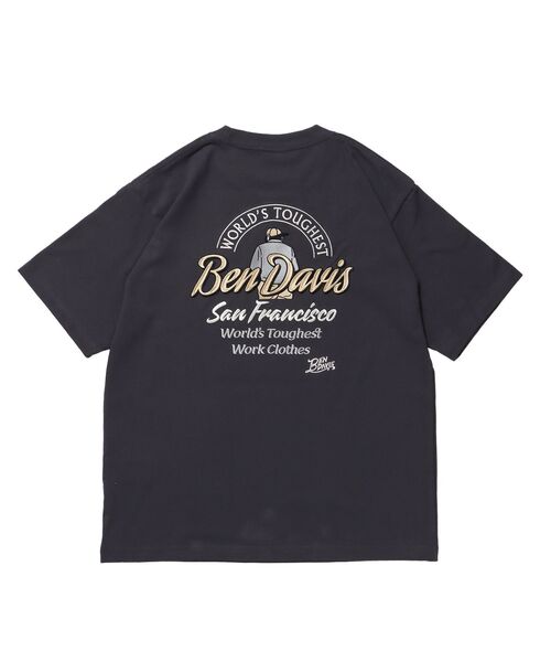 BEN DAVIS（ベンデイビス）の「【BEN DAVIS（ベンデイビス）】BD LABEL EMB TEE / Tシャツ クルーネック  ワンポイント シンプル ユニセックス（Tシャツ/カットソー・メンズ・チャコール/グリーン系その他4/ホワイト・LARGE/MEDIUM/X-LARGE）」の20枚目の写真