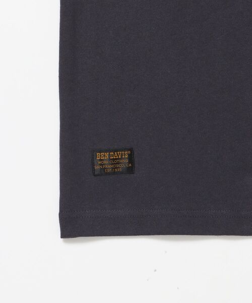 BEN DAVIS（ベンデイビス）の「【BEN DAVIS（ベンデイビス）】BD LABEL EMB TEE / Tシャツ クルーネック  ワンポイント シンプル ユニセックス（Tシャツ/カットソー・メンズ・チャコール/グリーン系その他4/ホワイト・LARGE/MEDIUM/X-LARGE）」の22枚目の写真