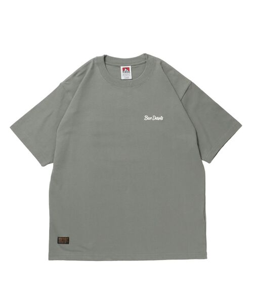 BEN DAVIS（ベンデイビス）の「【BEN DAVIS（ベンデイビス）】BD LABEL EMB TEE / Tシャツ クルーネック  ワンポイント シンプル ユニセックス（Tシャツ/カットソー・メンズ・チャコール/グリーン系その他4/ホワイト・LARGE/MEDIUM/X-LARGE）」の7枚目の写真