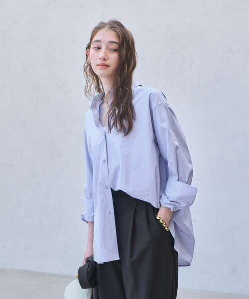 UNITED ARROWS（ユナイテッドアローズ）の「SOKTAS ロングシャツ（シャツ/ブラウス・レディース・ホワイト/ライトブルー/その他1・38/36）」の17枚目の写真