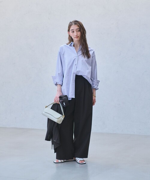 UNITED ARROWS（ユナイテッドアローズ）の「SOKTAS ロングシャツ（シャツ/ブラウス・レディース・ホワイト/ライトブルー/その他1・38/36）」の16枚目の写真