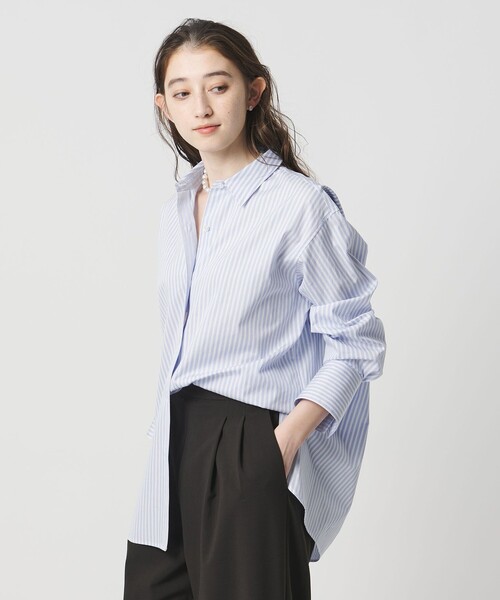 UNITED ARROWS（ユナイテッドアローズ）の「SOKTAS ロングシャツ（シャツ/ブラウス・レディース・ホワイト/ライトブルー/その他1・38/36）」の12枚目の写真