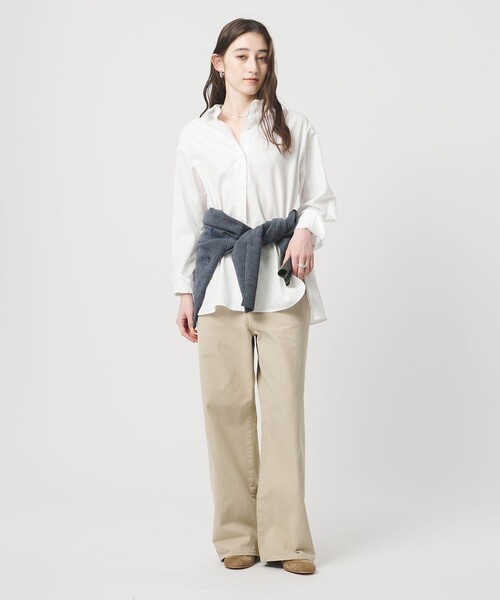 UNITED ARROWS（ユナイテッドアローズ）の「SOKTAS ロングシャツ（シャツ/ブラウス・レディース・ホワイト/ライトブルー/その他1・38/36）」の7枚目の写真