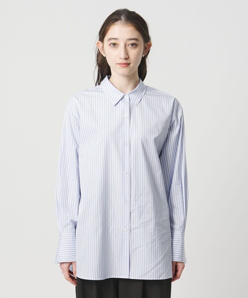 UNITED ARROWS（ユナイテッドアローズ）の「SOKTAS ロングシャツ（シャツ/ブラウス・レディース・ホワイト/ライトブルー/その他1・38/36）」の6枚目の写真