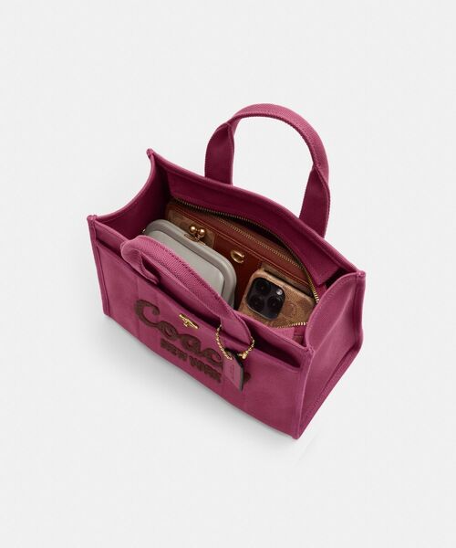 COACH（コーチ）の「カーゴ トート 26（トートバッグ・レディース・ピンク系その他・ONE）」の4枚目の写真
