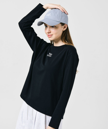 ロロプリンティングベーシック長袖TシャツBLACK