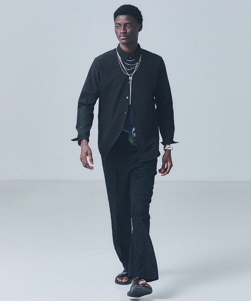 5351 POUR LES HOMMES（ゴーサンゴーイチプールオム）の「【ピンタック】ランダム 長袖 シャツ（シャツ/ブラウス・メンズ・ホワイト/ブラック・44/46/48）」の3枚目の写真