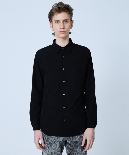 5351 POUR LES HOMMES（ゴーサンゴーイチプールオム）の「【ピンタック】ランダム 長袖 シャツ（シャツ/ブラウス・メンズ・ホワイト/ブラック・44/46/48）」の4枚目の写真