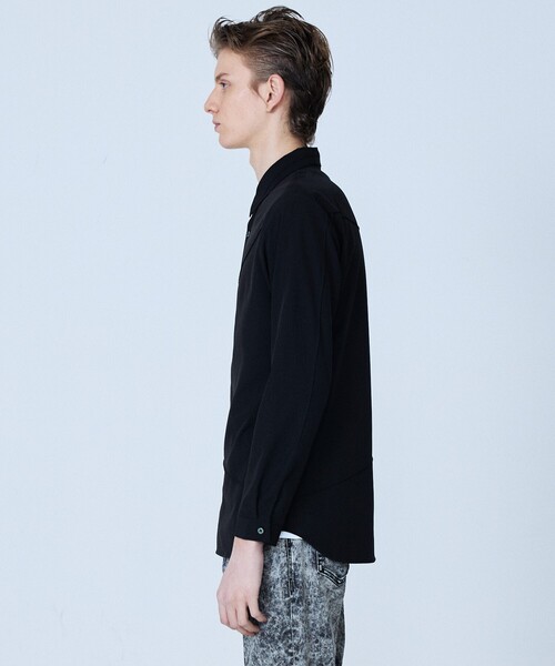 5351 POUR LES HOMMES（ゴーサンゴーイチプールオム）の「【ピンタック】ランダム 長袖 シャツ（シャツ/ブラウス・メンズ・ホワイト/ブラック・44/46/48）」の5枚目の写真