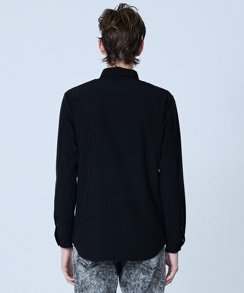 5351 POUR LES HOMMES（ゴーサンゴーイチプールオム）の「【ピンタック】ランダム 長袖 シャツ（シャツ/ブラウス・メンズ・ホワイト/ブラック・44/46/48）」の6枚目の写真