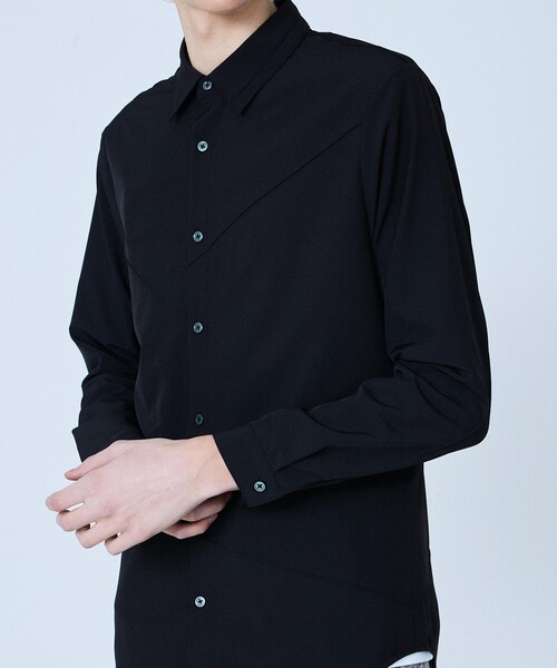 5351 POUR LES HOMMES（ゴーサンゴーイチプールオム）の「【ピンタック】ランダム 長袖 シャツ（シャツ/ブラウス・メンズ・ホワイト/ブラック・44/46/48）」の8枚目の写真