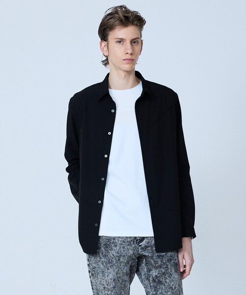 5351 POUR LES HOMMES（ゴーサンゴーイチプールオム）の「【ピンタック】ランダム 長袖 シャツ（シャツ/ブラウス・メンズ・ホワイト/ブラック・44/46/48）」の12枚目の写真