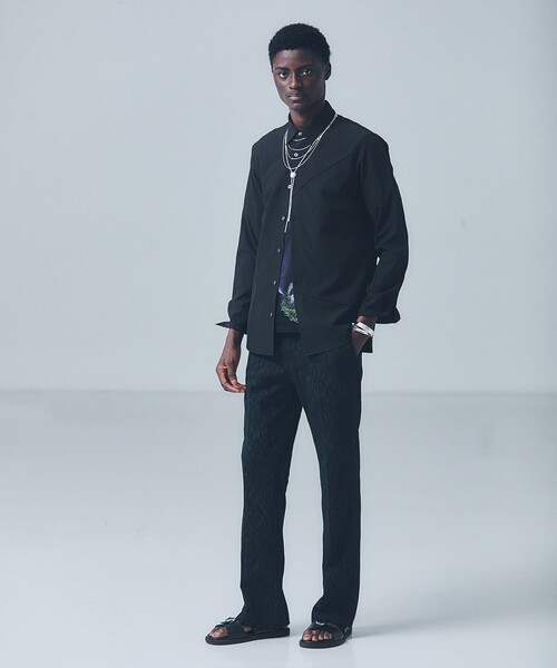 5351 POUR LES HOMMES（ゴーサンゴーイチプールオム）の「【ピンタック】ランダム 長袖 シャツ（シャツ/ブラウス・メンズ・ホワイト/ブラック・44/46/48）」の18枚目の写真