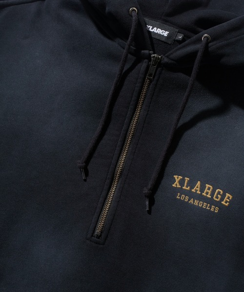 XLARGE（エクストララージ）の「HALF ZIP UP HOODED SWEATSHIRT（パーカー・メンズ・パープル/ブラック/ネイビー・XL/L/M/S）」の11枚目の写真