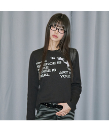 ODD STUDIO（オッドスタジオ）の「スタープリケワッフルロングスリーブ - ブラック（Tシャツ/カットソー）」