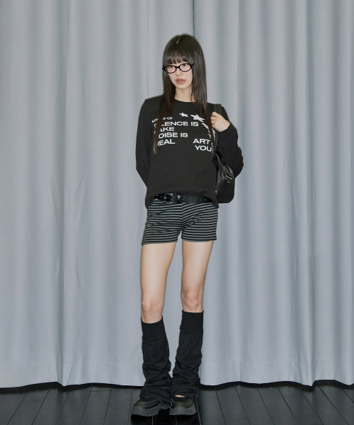 ODD STUDIO(オッドスタジオ)の「スタープリケワッフルロングスリーブ - ブラック(Tシャツ/カットソー・レディース・ブラック・REGULAR/M)」の7枚目の写真