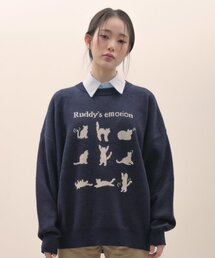 [Bornchamps X Ruddy Cheeks] Ruddy Emotion Knit Sweater B22FT09NA