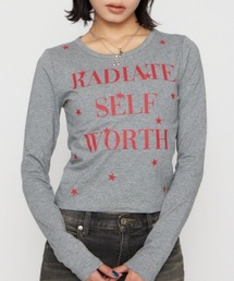 LAGUA GEM（ラグアジェム）の「STAR LETTERING PRINT トップス（Tシャツ/カットソー）」