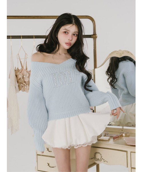 Darich（ダーリッチ）の「ファンシービーズDDロゴボリュームニット