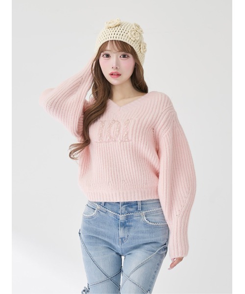 Darich（ダーリッチ）の「ファンシービーズDDロゴボリュームニット