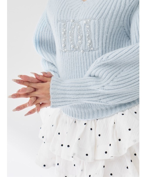 Darich（ダーリッチ）の「ファンシービーズDDロゴボリュームニット