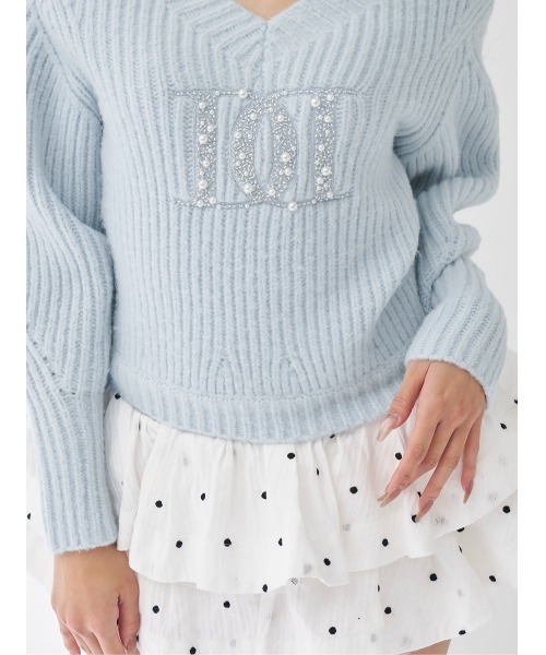 Darich（ダーリッチ）の「ファンシービーズDDロゴボリュームニット