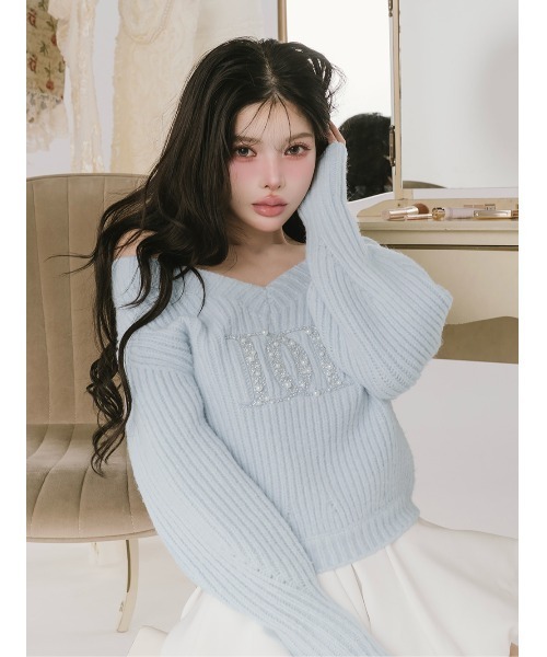 Darich（ダーリッチ）の「ファンシービーズDDロゴボリュームニット