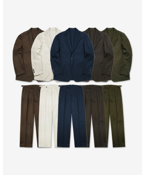 sortie（ソルティ）の「Reve Cotton Washed Set-up (Khaki)（テーラードジャケット・メンズ・その他・L/M/S）」の2枚目の写真