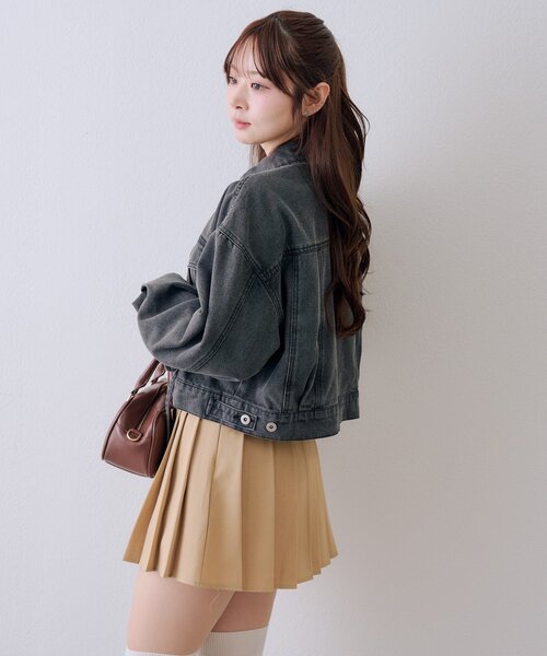 continuer de NICE CLAUP(コンティニューデナイスクラップ)の「【セットアップ/存在感◎】レースUPGジャン(デニムジャケット・レディース・ブルー系その他/ブラック系その他/ブルー・FREE)」の22枚目の写真