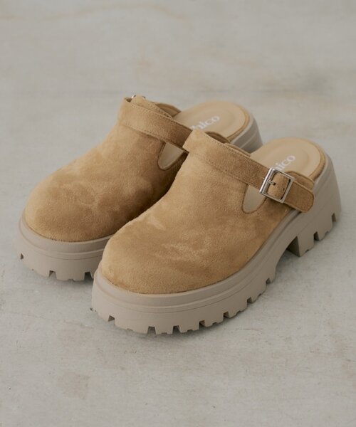 Chico(チコ)の「厚底スエードサボ(その他シューズ・レディース・ブラック/ブラウン/ベージュ・SMALL/MEDIUM/LARGE)」の10枚目の写真