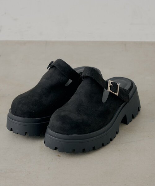 Chico(チコ)の「厚底スエードサボ(その他シューズ・レディース・ブラック/ブラウン/ベージュ・SMALL/MEDIUM/LARGE)」の11枚目の写真